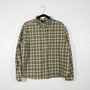 Banana Republic Green Plaid Women's Top